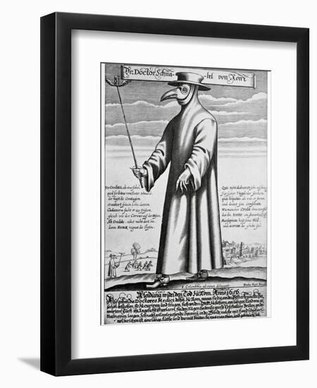 Plague Doctor, 17th Century Artwork-Science Photo Library-Framed Photographic Print