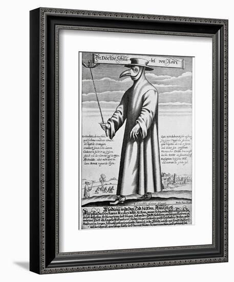 Plague Doctor, 17th Century Artwork-Science Photo Library-Framed Photographic Print