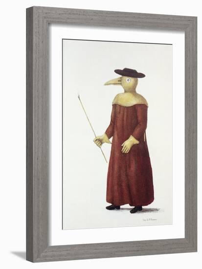 Plague Doctor, 18th Century-Science Photo Library-Framed Photographic Print