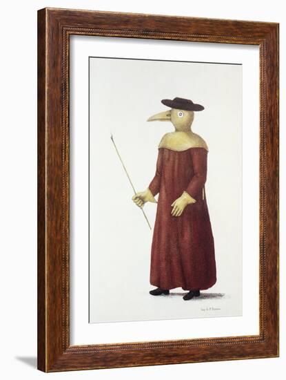 Plague Doctor, 18th Century-Science Photo Library-Framed Photographic Print