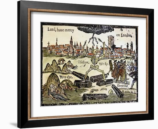 Plague Of London, 1665-null-Framed Giclee Print