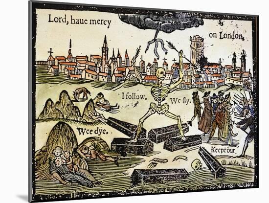 Plague Of London, 1665-null-Mounted Giclee Print
