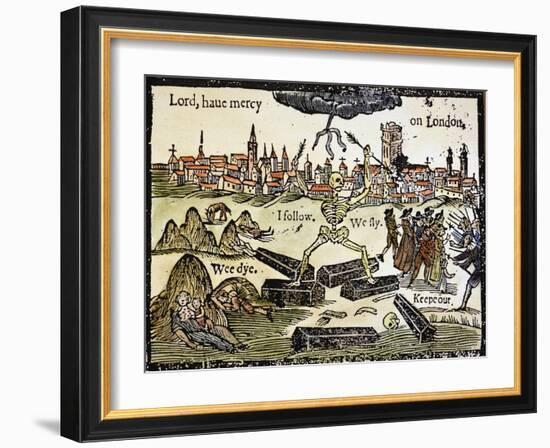 Plague Of London, 1665-null-Framed Giclee Print