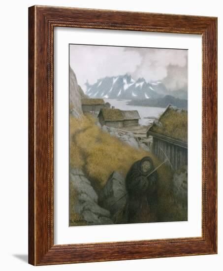 Plague travels around the country, 1904-Theodor Severin Kittelsen-Framed Giclee Print