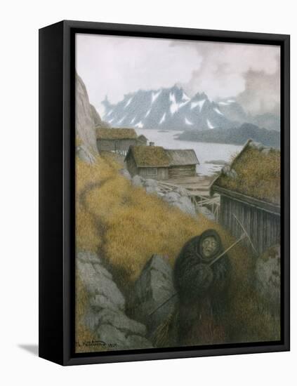 Plague travels around the country, 1904-Theodor Severin Kittelsen-Framed Premier Image Canvas