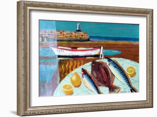 Plaice and Lemon-Sara Hayward-Framed Giclee Print