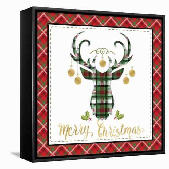 Plaid Christmas 1-Jean Plout-Framed Premier Image Canvas