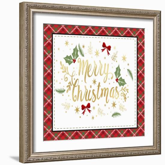 Plaid Christmas 3-Jean Plout-Framed Giclee Print