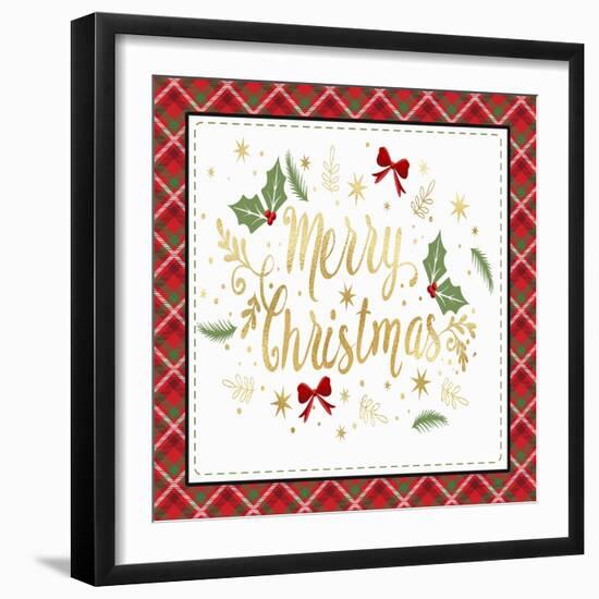 Plaid Christmas 3-Jean Plout-Framed Giclee Print