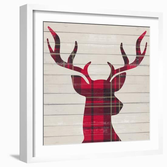 Plaid Christmas I-null-Framed Art Print