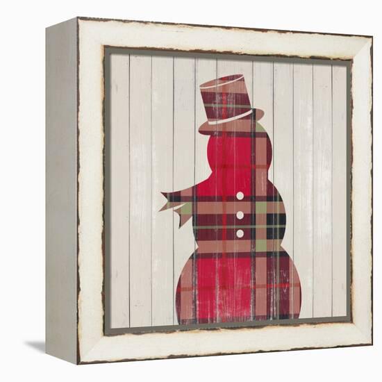 Plaid Christmas IV-null-Framed Stretched Canvas