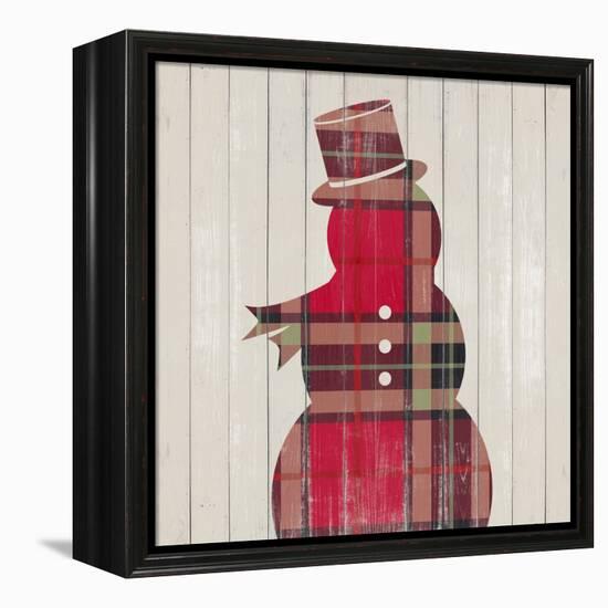 Plaid Christmas IV-null-Framed Stretched Canvas