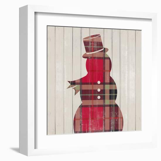 Plaid Christmas IV-null-Framed Art Print