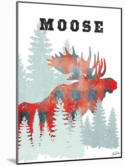 Plaid Moose-Tina Carlson-Mounted Art Print