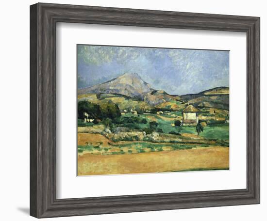 Plain of the Mount St. Victoire-Paul Cézanne-Framed Giclee Print