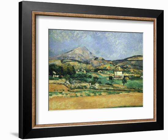 Plain of the Mount St. Victoire-Paul Cézanne-Framed Giclee Print