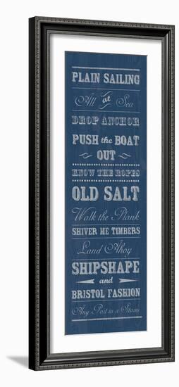 Plain Sailing-The Vintage Collection-Framed Giclee Print