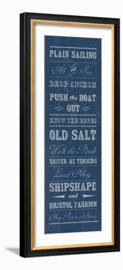 Plain Sailing-The Vintage Collection-Framed Giclee Print