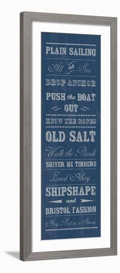 Plain Sailing-The Vintage Collection-Framed Art Print