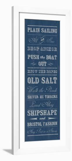 Plain Sailing-The Vintage Collection-Framed Art Print