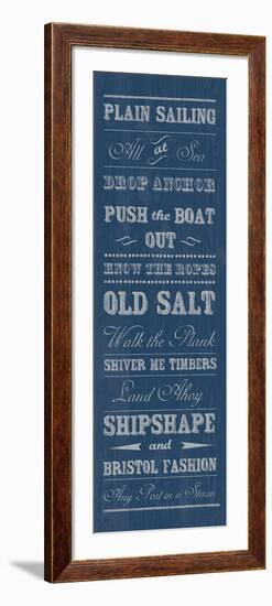 Plain Sailing-The Vintage Collection-Framed Art Print