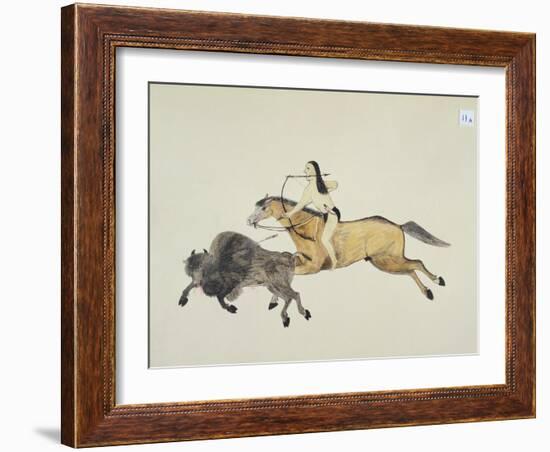 Plains Indian Equipment for the Buffalo Hunt-Kills Two-Framed Giclee Print