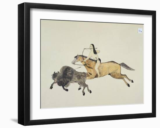 Plains Indian Equipment for the Buffalo Hunt-Kills Two-Framed Giclee Print