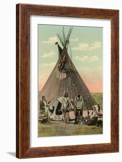 Plains Indians Tepee-null-Framed Art Print