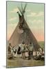 Plains Indians Tepee-null-Mounted Art Print