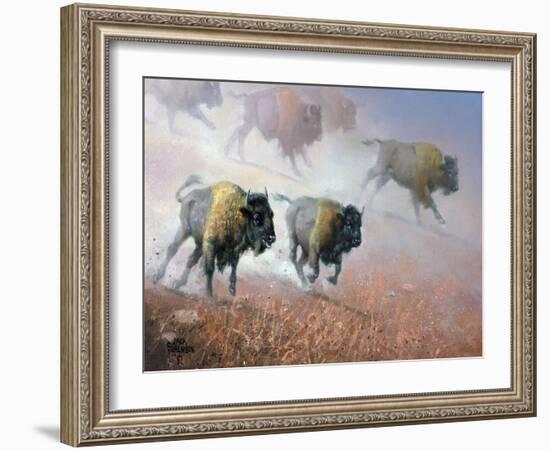Plains Thunder-Jack Sorenson-Framed Art Print