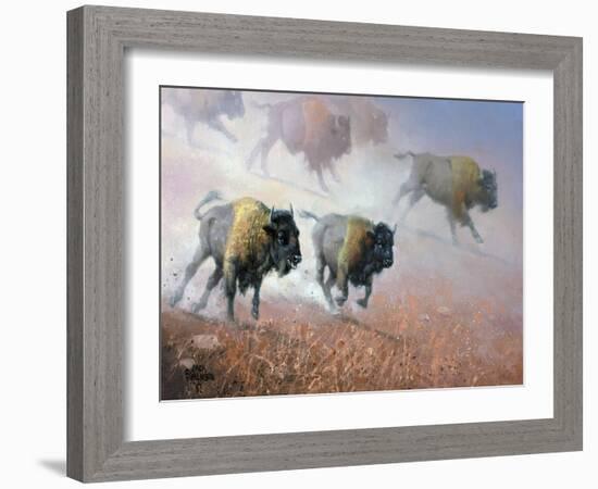 Plains Thunder-Jack Sorenson-Framed Art Print