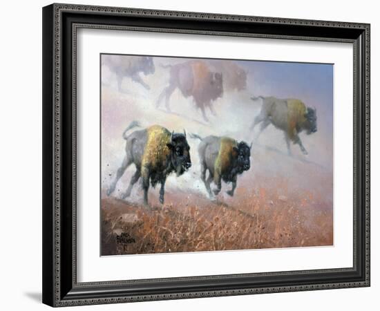 Plains Thunder-Jack Sorenson-Framed Art Print