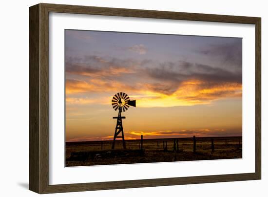 Plains Windmill-Dan Ballard-Framed Photographic Print