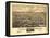 Plainville, Connecticut - Panoramic Map-Lantern Press-Framed Stretched Canvas