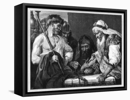 Plaiting the Crown of Thorns, 1875-null-Framed Premier Image Canvas