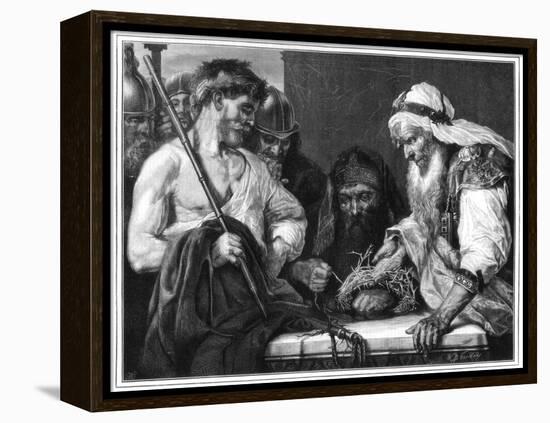 Plaiting the Crown of Thorns, 1875-null-Framed Premier Image Canvas