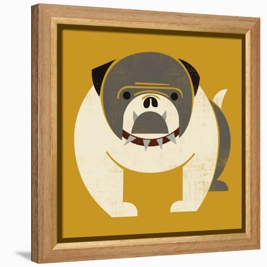 Plakastil Bulldog-null-Framed Premier Image Canvas