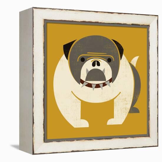 Plakastil Bulldog-null-Framed Premier Image Canvas