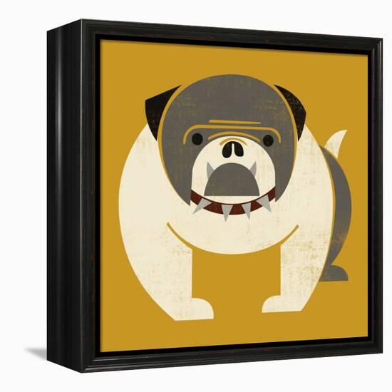 Plakastil Bulldog-null-Framed Premier Image Canvas