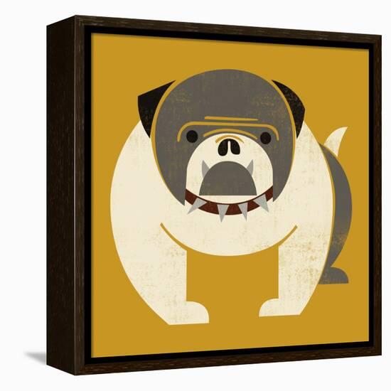 Plakastil Bulldog-null-Framed Premier Image Canvas