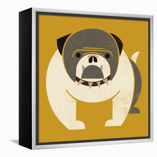 Plakastil Bulldog-null-Framed Premier Image Canvas