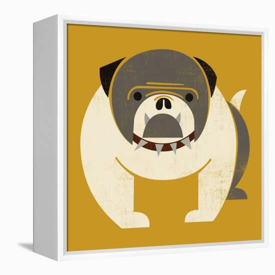 Plakastil Bulldog-null-Framed Premier Image Canvas