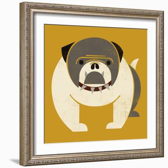 Plakastil Bulldog-null-Framed Giclee Print