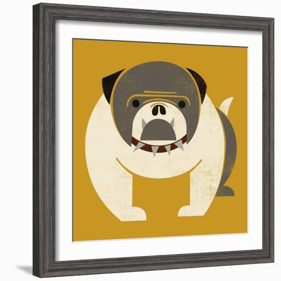 Plakastil Bulldog-null-Framed Giclee Print