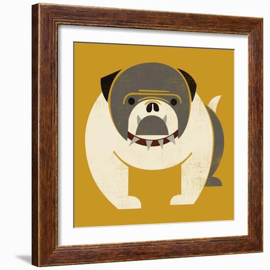 Plakastil Bulldog-null-Framed Giclee Print