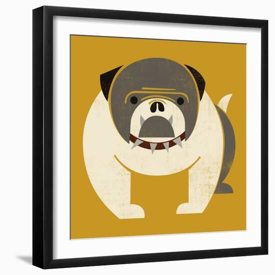 Plakastil Bulldog-null-Framed Giclee Print