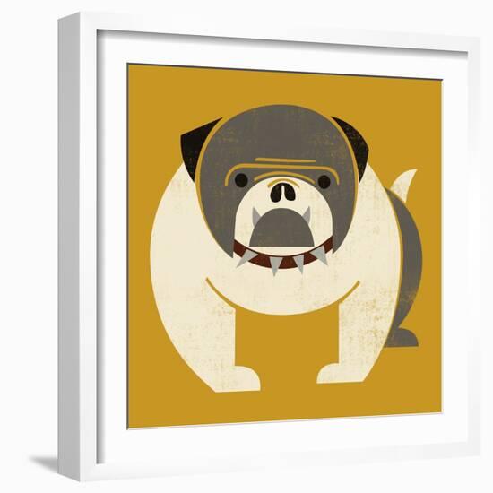 Plakastil Bulldog--Framed Giclee Print