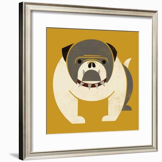 Plakastil Bulldog-null-Framed Giclee Print