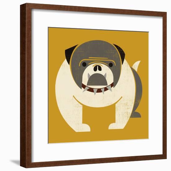 Plakastil Bulldog-null-Framed Giclee Print