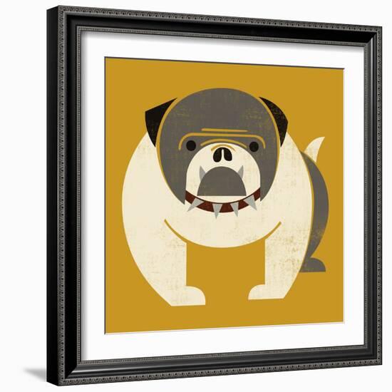 Plakastil Bulldog-null-Framed Giclee Print